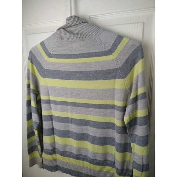 pendleton wool Turtleneck Striped Pullover Petite Sweater. Size MP - Picture 8 of 9